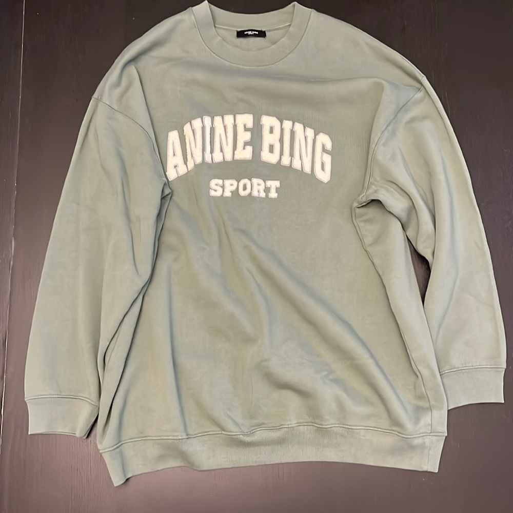 Anine Bing Green Sweatshirt
